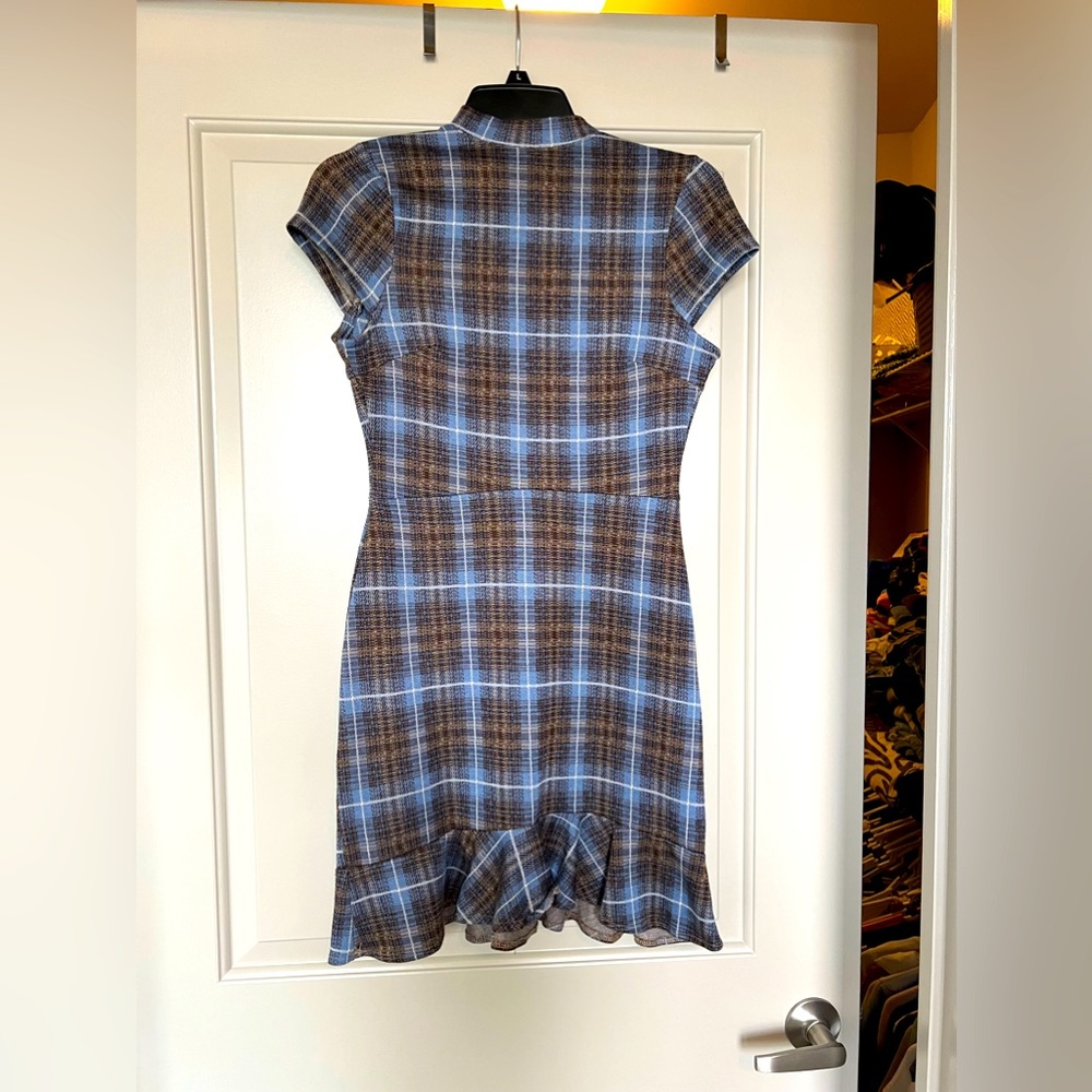 short plaid dress